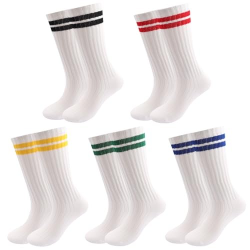 Rototo Pile Stripe Crew Socks