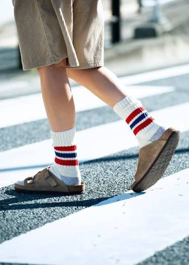 Rototo Coarse Ribbed Ankle Socks