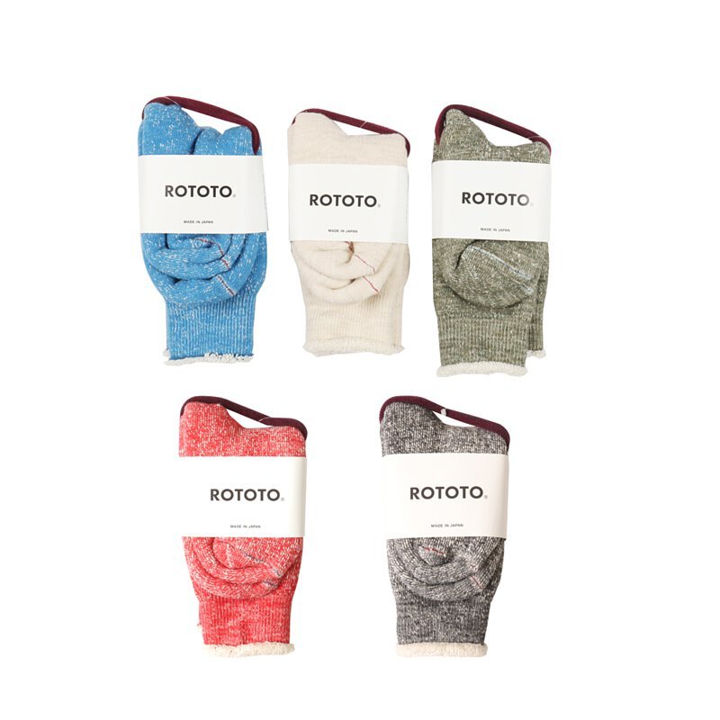Rototo Washi Pile Crew Socks